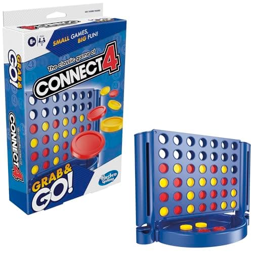 Hasbro Gaming Connect 4 Travel Board Game, Travel Games for Kids, 2 Player Portable Strategy Fun, Grab and Go, Ages 6+ — view 3
