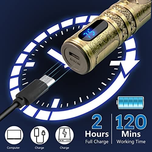 Hair Clippers Men Professional Beard Trimmer, Electric Self Hair Clippers — view 3