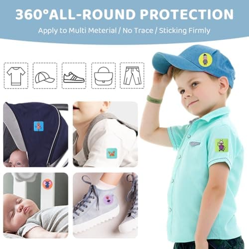 Mosquito Repellent Bracelet, 5 Pack Pure Natural Insect Repellent Bands, Anti-Mosquito Stickers, Waterproof Anti Insects Wristbands for Outdoor Travel Protection — view 5