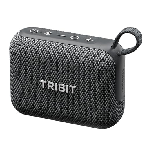 Tribit PocketGo Portable Bluetooth Speaker, 7W, IP68 Waterproof, 20H, Black