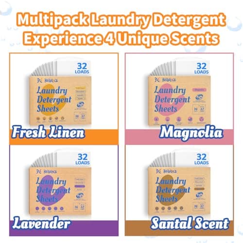 BellaLuce Laundry Detergent Sheets, 4 Scents, 128 Loads — view 2