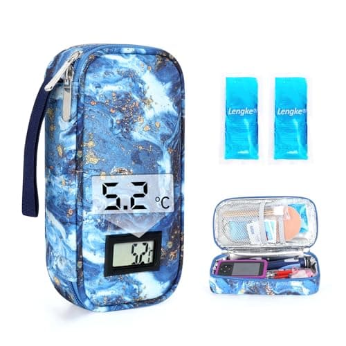 YOUSHARES Injection Cooler Travel Case with Temp Display for Monjaro Pens