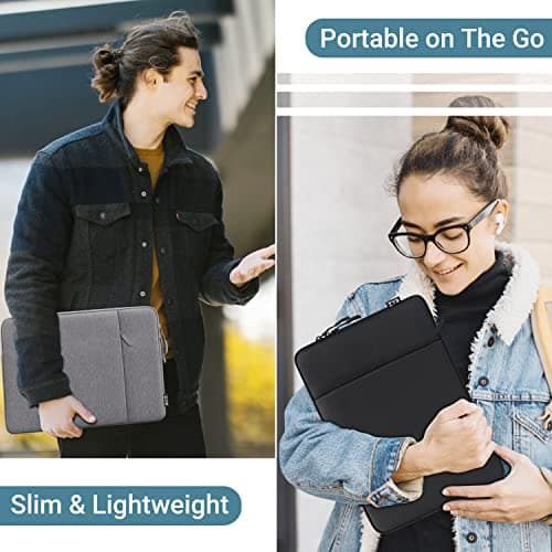 ZYB 16 Inch Laptop Sleeve Case,Shockproof Waterproof Notebook Case 16 Inch for 2021-2026 MacBook Pro 16 M5 M4 M3 M2 M1,16" Laptop Lenovo ThinkBook/IdeaPad HP Dell ASUS Acer Chromebook etc-Black — view 6