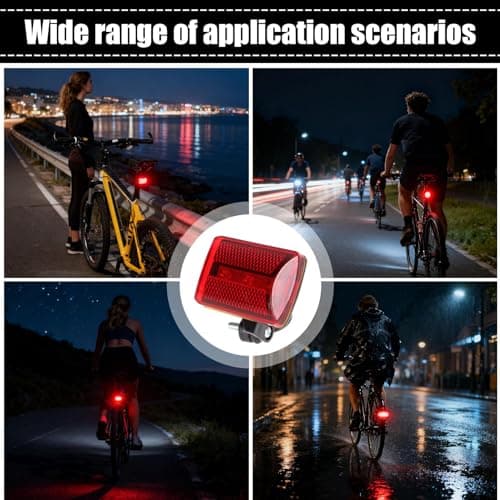 Bike Tail Light - Quick-Release LED for Night Riding | Battery-Powered Flashing with Safety Design, Dirt Biking Scooter Stroller Accessory, Kids Adults Men Women Cycling Gear for Outdoor Travel — view 4