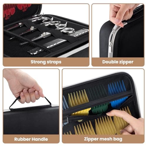 Hard Travel Case for Hair Clippers, Barber Supplies Holder for Hair Cutting — view 4