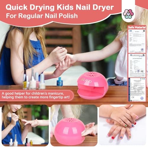 SAVILAND Portable Air Nail Dryer: Safe Nail Fan Dryer for Regular Polish — view 2