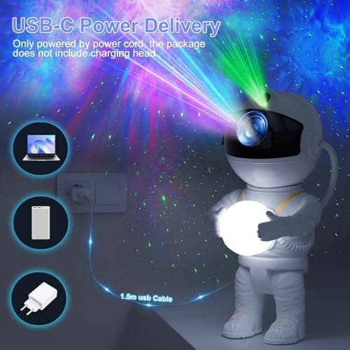 Astronaut Galaxy Projector, Star Projector Light with 8 Nebula Modes — view 6