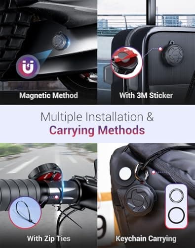 2PCS Magnetic Airtag Holder,IP68 Waterproof Magnet Holder Adhesive Mount — view 5