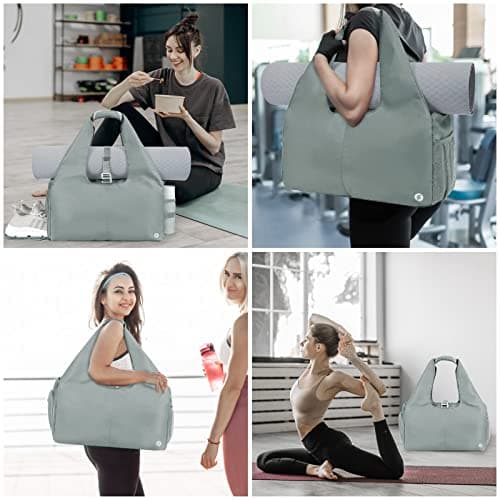 sportsnew Large Gym Bag for Women Lightweight Yoga Tote Bag with Mat Holder — view 6