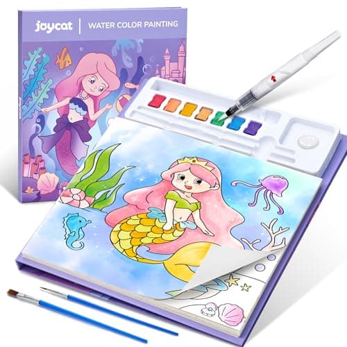 JoyCat Paint with Water Coloring Books for Toddlers (Purple)