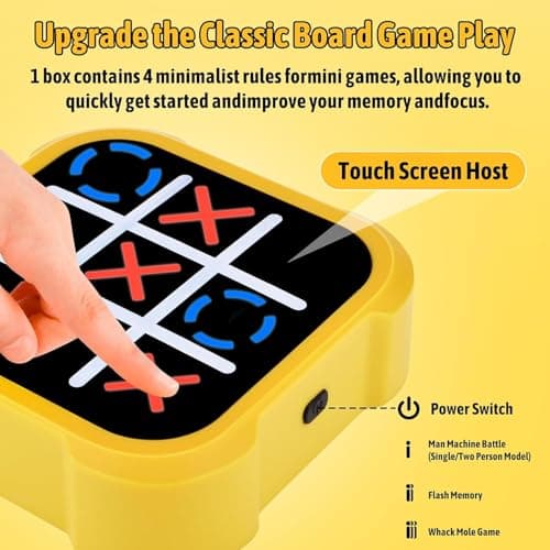 Tic Tac Toe Game, Rechargeable Travel Games, Noughts and Crosses Game — view 5