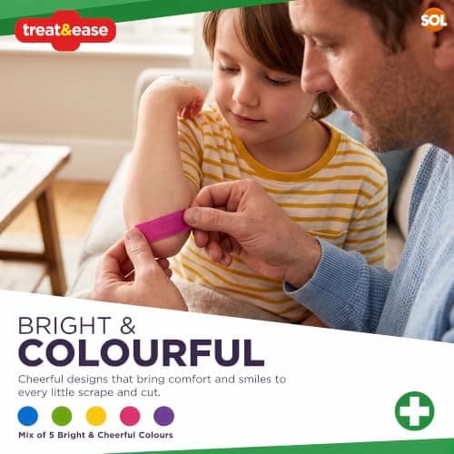 SOL 200pk Kids Plasters - Washproof Plasters for Kids Assorted Sizes — view 4