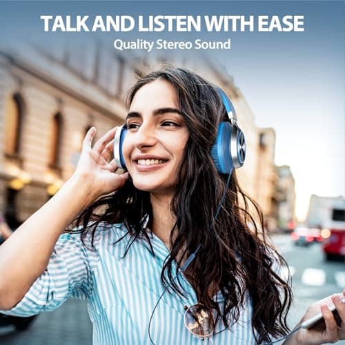 INFURTURE Kids Wired Headphones USB-C Over Ear Headphones for Student — view 3