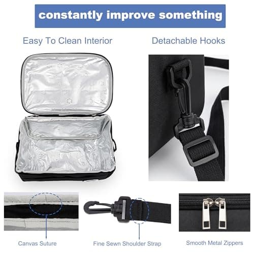 BEHONA 9L Insulated Lunch Bag, Cool Bag, Foldable Cooler Bag, Picnic Bag — view 6