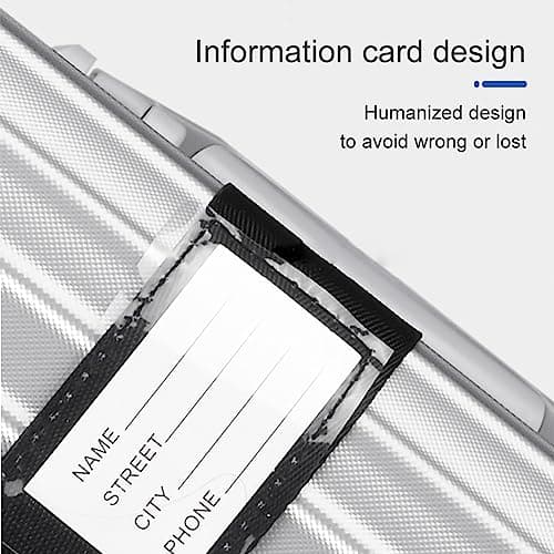 Veki Cross Luggage Straps Set TSA Approved with Lock, Silver grey, 2pcs — view 3