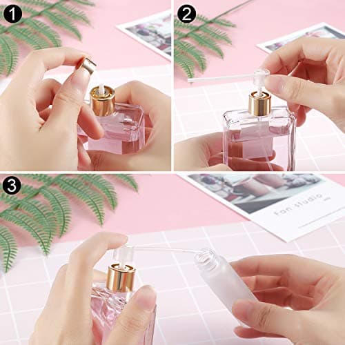 Honoson 12 Packs Perfume Dispenser Pump Perfume Refill Cosmetic Dispenser Pump Transfer Tool for Travel Refillable Spray Bottle — view 4