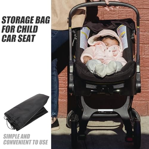 Happyyami Stroller Travel Bag Large Capacity Gate Check Bag Heavy-Duty 210d Fabric Comfortable Carry Handle for Travel and Airplane Use — view 3