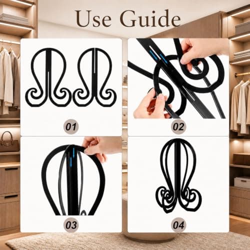 Collapsible Wig Stand Portable,Fold Flat Reusable Plastic Wig Head Holder for Travel Drying Styling Storage,11.7"H Thick Reinforced Plastic Snap Assemble for Wigs Hats Cosplay Masks Helmets(Black) — view 3
