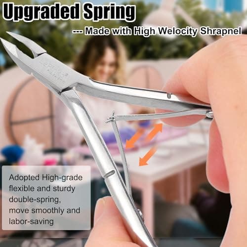 LePinko 4 Packs Upgraded Cuticle Trimmer kit, 5mm Jaw — view 5