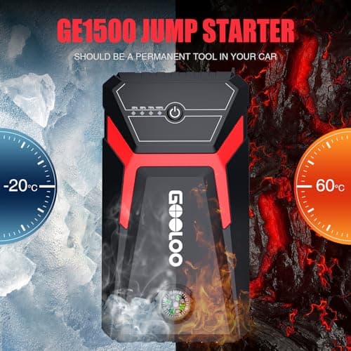 GOOLOO GE1500 Jump Starter Power Pack for 6.0L Gas / 4.0L Diesel 12V Cars — view 6