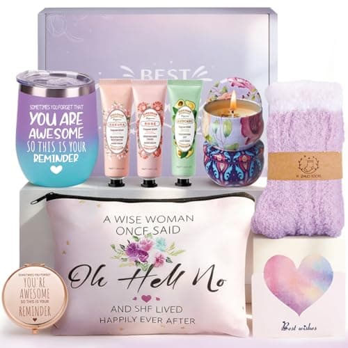 WYOK Birthday Gifts for Women, Self Care Spa Gift for Her, Thoughtful Bath and Body Gift Basket, Birthday Presents or Mother Day's Gifts for Best Friend, Sister, Wife, Mum, Female Friends