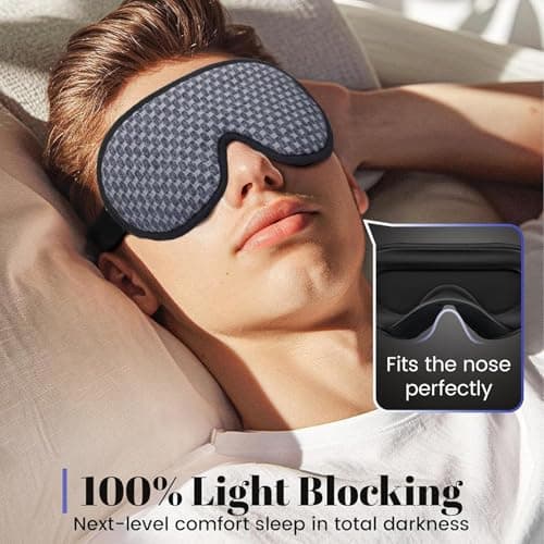 liuchanghe 100% Blackout Sleep Mask for Women & Men, Soft and Comfortable Eye Mask for Sleeping, Eye Mask with Adjustable Strap for Sleeping, Nap, Meditation, Travel — view 4
