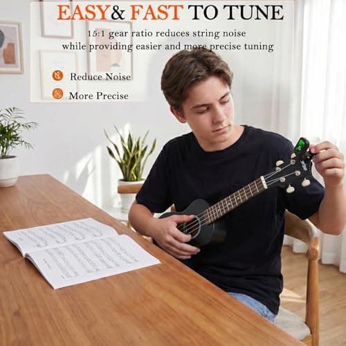 Soprano Ukulele Beginner Kit 21 Inch with Free Online Lesson Fast to Learn — view 3