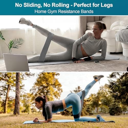 Booty Bands Glute Bands Set, Non-Slip Wider Thicker Fabric Resistance Bands, 3 Resistance Levels for Legs & Glutes Training, Home Workout for Women, Postpartum & Yoga Pilates — view 4