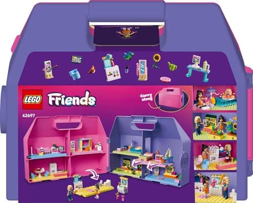 LEGO Friends Creative Dollhouse Suitcase - Travel Toy with 8-Room House, 2 Mini Dolls & Accessories - Birthday Gift Idea for 6+ Year Old Girls - 42697 — view 4