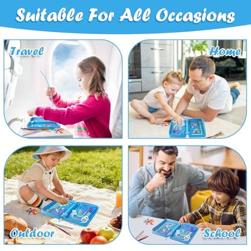 Sensory Activity Board, Silicone Fidget Toys with storage for ADHD & Autism — view 6
