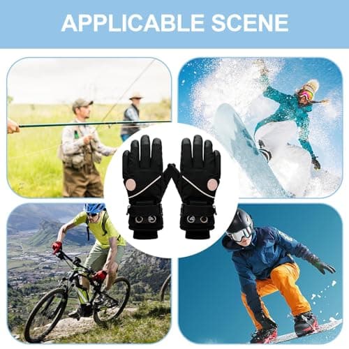 Genérico Electric Thermal Mitts – Finger Adjustment, Optimum Comfort Thanks to Battery , Durable Travel Accessory, Durable Winter Clothes for the — view 4