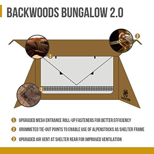OneTigris Backwoods Bungalow Ultralight Bushcraft Shelter 2.0 — view 4