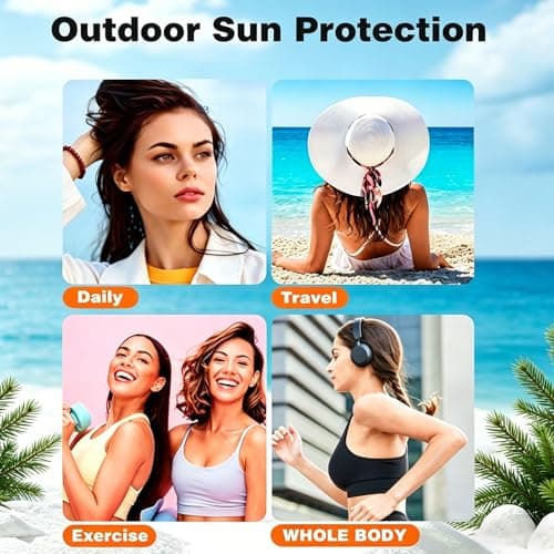 50Pcs Mini Sunscreen Travel Size for Face & Body,SPF50+ PA+++,Lightweight and Non-Greasy,Waterproof Bulk Sunscreen for Summer Beach and Outdoor,Vacation,Daily Use (1ml Each) — view 6