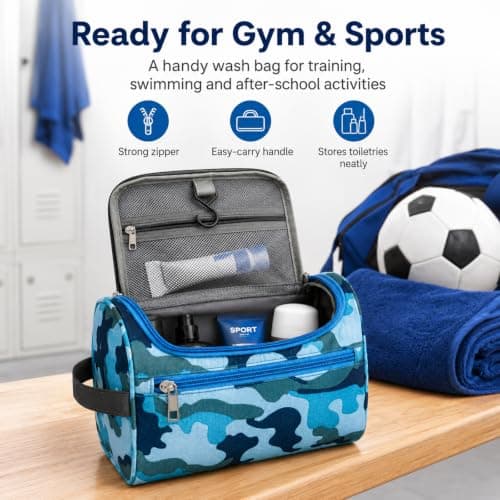 Camouflage Mens Wash Bags Toiletry Bags, Waterproof Toiletry Bag — view 4