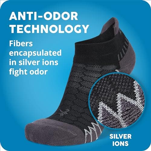 Balega Silver Antimicrobial No-Show Compression-Fit Running Socks for Men and Women, 1 Pair, Breathable, Cushioned, Moisture-Wicking, Ergonomic Fit, Super Pink, Small (UK Size 4-7) — view 5