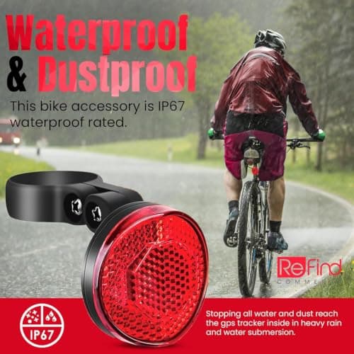 ReFind Airtag Bike Reflector, Compatible with Google Find Hub and Find My — view 3