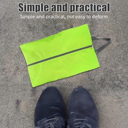 CALLARON 4pcs Portable Shoe Storage Bag with Zipper for Travel and Gym, Large Polyester Shoe Pouch for Men and Women, Protective Boot Bags for Walking Boots and Footwear Laundry — view 6
