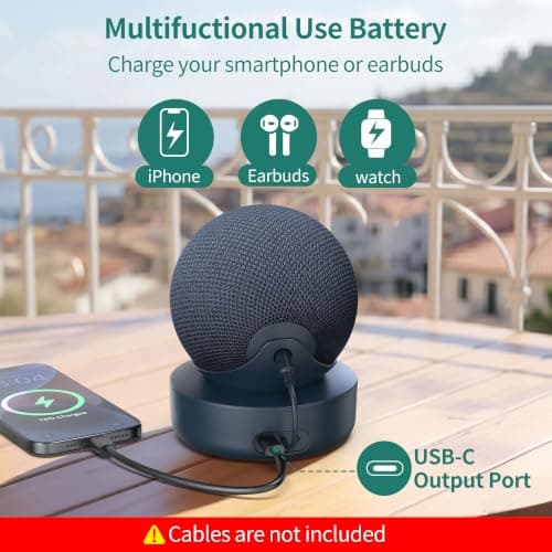 PlusAcc Battery Base for Dot Max & iPhone 15 Portable Station, Graphite — view 3