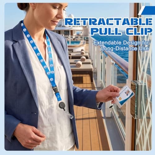 8 Pack TUI Cruise Luggage Tag Holder with Cruise Lanyards — view 5