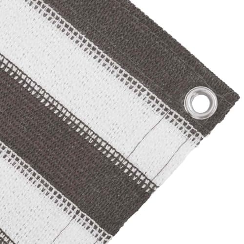 LoogCape Tent Rug 200 x 200 cm Anthracite White Weatherproof Breathable Easy to Cut to Size for Camping Hiking Outdoor Festival Beach Trekking with Eyelets and Mounting Hooks — view 3