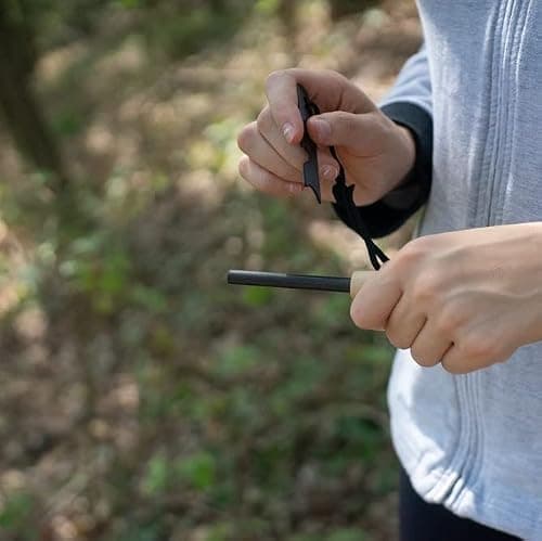 ALTAITREK PRO Survival Lighter with 7 cm Magnesium Shaft | Handcrafted Wooden Handle and Multipurpose Scraper | Flint | Camping Matches | Perfect for Survival Kit | Fire starter — view 5