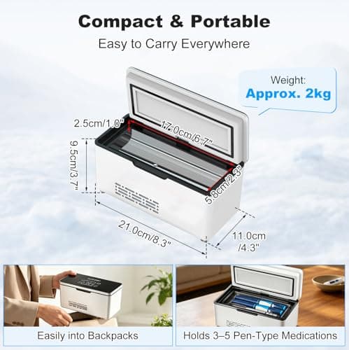 Portable Insulin Cooler Travel Case, Insulin Travel Case Medicine Cooler — view 5