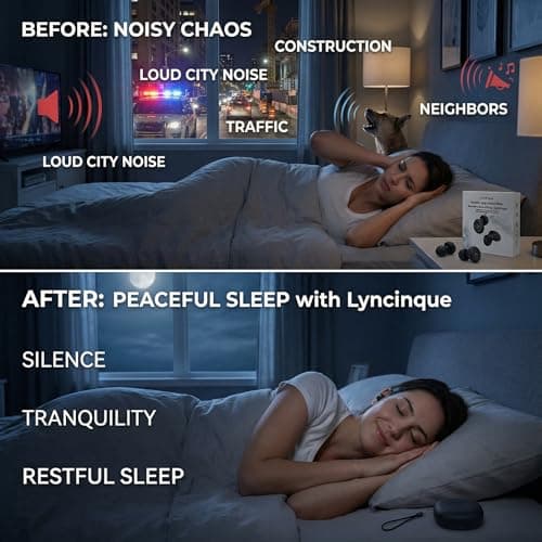 Earplugs for Sleeping Noise Cancelling - 45dB Reusable Silicone Ear Plugs for Side Sleepers, 6 Pairs (S/M/L/XL) with Travel Case, Block Snoring, Noise, Ideal for Travel, Office, Focus & Rest — view 4