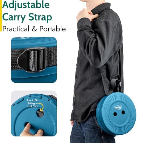 Trail Telescopic Stool, Adjustable 7cm–45cm, Teal — view 5