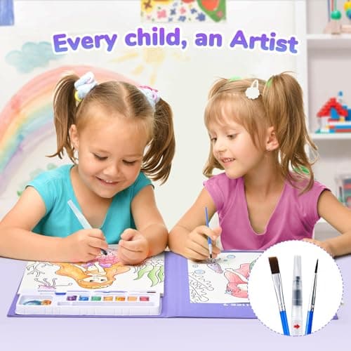 JoyCat Paint with Water Coloring Books for Toddlers (Purple) — view 5