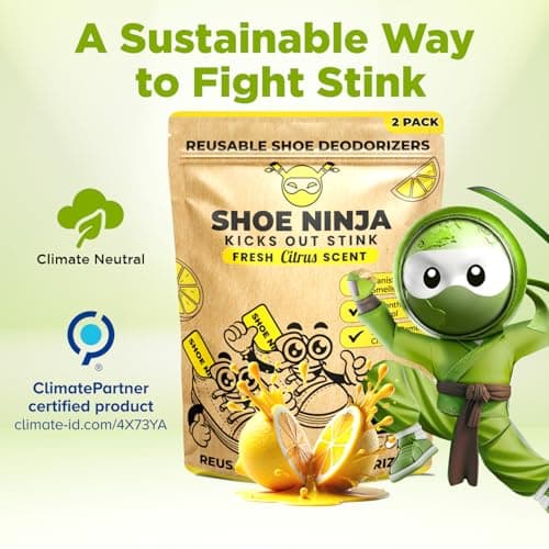 Shoe Ninja Shoe Deodorizer, Shoe Odour Eliminator, Football Boot, 2 Pack — view 5