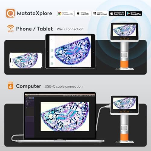 MatataStudio MX2-A Handheld Digital Microscope for Kids with 4.3'' Screen — view 6
