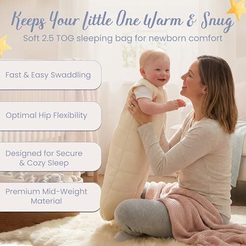 DandyLion Baby Sleeping Bag 2.5 TOG | Sleep Sack & Swaddle 3-12 Months — view 2