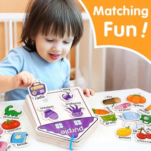 MUONE Montessori Busy Book Colour Sorting Toys for Toddlers 2-3 Years — view 2