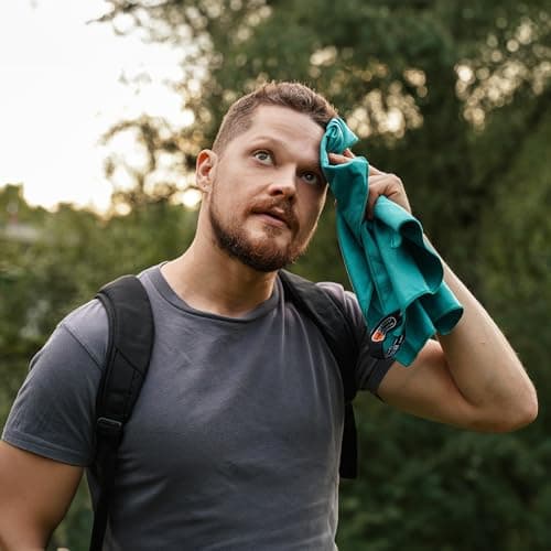 BAGAIL Microfibre Travel Towel, Perfect for Camping, Swimming and Beach - Quick Dry, Super Absorbent, Ultra Compact - Great for Sports, Gym, Yoga and Backpacking — view 5